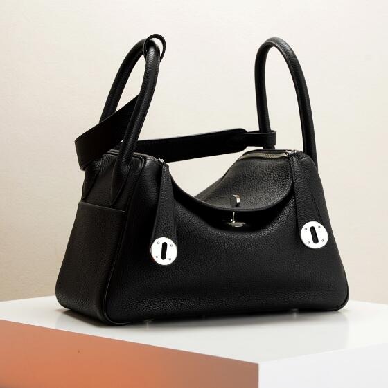 【エルメス HERMES】リンディ26 レディースブラック シルバー金具 （100％手縫い）